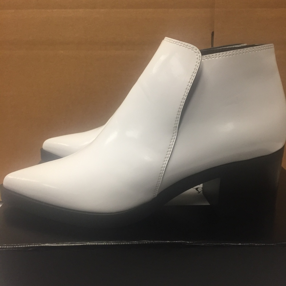 Stella McCartney Optical White Ankle Boots NEW
